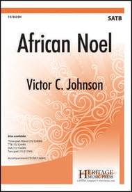 African Noel SATB choral sheet music cover Thumbnail